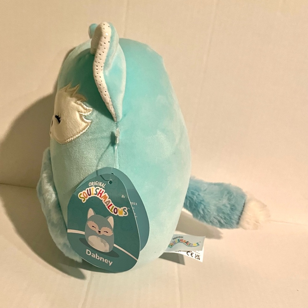 NWT Squishmallows Dabney Fox Plush Stuffed Animal Turquoise Toy 8” - Picture 2 of 13